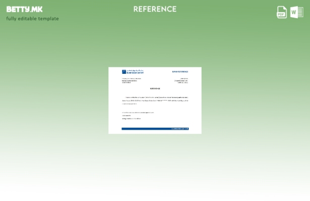 Референтен шаблон за затворање на банката Египет Блом во модерен стил